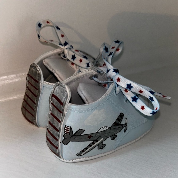 Lil Tootsie’s baby shoes ACE airplane pilot size 2 fits 3-6 months NEW - Picture 4 of 8